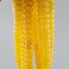 Giada Gialla in Perline Forma Rondelle Sfaccettato Foro Passante 10X06mm