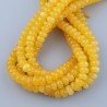 Giada Gialla in Perline Forma Rondelle Sfaccettato Foro Passante 10X06mm