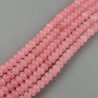 Giada Rosa in Perline Forma Rondelle Sfaccettato Foro Passante 10X06mm