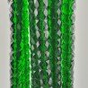 Cristallo verde smeraldo transparente rondelle sfaccettate 12mm