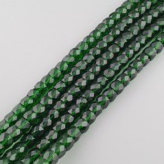 Cristallo verde smeraldo Trasparente rondelle sfaccettate 12mm