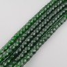 Cristallo verde smeraldo transparente rondelle sfaccettate 12mm