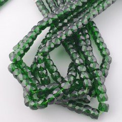 Cristallo verde smeraldo Trasparente rondelle sfaccettate 12mm