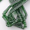 Cristallo verde smeraldo transparente rondelle sfaccettate 12mm