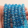 Cristallo azzuro transparente rondelle sfaccettate 12mm