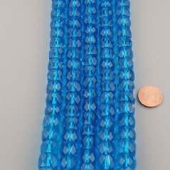 Cristallo Azzurro Trasparente rondelle sfaccettate 12mm