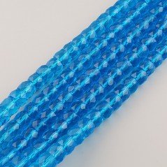 Cristallo Azzurro Trasparente rondelle sfaccettate 12mm