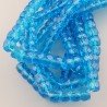 Cristallo azzuro transparente rondelle sfaccettate 12mm