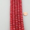 Cristallo rosso transparente rondelle sfaccettate 10mm