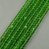 Cristallo verde chiaro rondelle sfaccettate 10mm