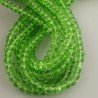 Cristallo verde chiaro rondelle sfaccettate 10mm