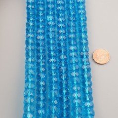 Cristallo Azzurro Trasparente rondelle sfaccettate 10mm