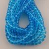 Cristallo azzuro transparente rondelle sfaccettate 10mm