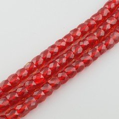 Cristallo rosso chiaro Trasparente rondelle sfaccettate 11mm