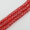Cristallo rosso chiaro transparente rondelle sfaccettate 11mm