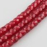 Cristallo rosso scuro transparente rondelle sfaccettate 12mm