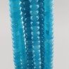 Angelite in Perline Forma Rondelle Sfaccettato Foro Passante 10X06mm