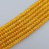 Giada Gialla in Perline Forma Rondelle Sfaccettato Foro Passante 08X05mm