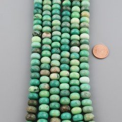 Crisoprasio Naturale in Perline Forma Rondelle Sfaccettato Foro Passante 10mm Crisoprasio Naturale in Perline Forma Rondelle Sfaccettato Foro Passante 10mm