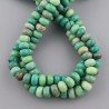 Crisoprasio Naturale in Perline Forma Rondelle Sfaccettato Foro Passante 10mm
