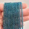 Cristallo verdeacqua trasparente rondelle sfaccettate 3mm