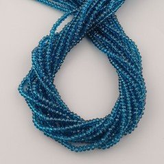 Cristallo verdeacqua trasparente rondelle sfaccettate 3mm