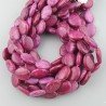 Sugilite Rinforzato in Perline Forma Ovale Piatto Liscio Foro Passante 15X20mm