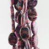 Sugilite Rinforzato in Perline Forma Ovale Piatto Liscio Foro Passante 12X16mm