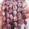 Sugilite Rinforzato in Perline Forma Ovale Piatto Liscio Foro Passante 12X16mm