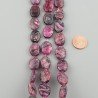 Sugilite Rinforzato in Perline Forma Ovale Piatto Liscio Foro Passante 12X16mm