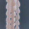 Giada Rosa in Perline Forma Goccia Tondo Sfaccettato Foro Passante 06x09mm