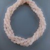 Giada Rosa in Perline Forma Goccia Tondo Sfaccettato Foro Passante 06x09mm