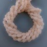 Giada Rosa in Perline Forma Goccia Tondo Sfaccettato Foro Passante 08x12mm