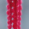 Giada Rosa in Perline Forma Goccia Tondo Sfaccettato Foro Passante 06x09mm