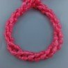 Giada Rosa in Perline Forma Goccia Tondo Sfaccettato Foro Passante 06x09mm