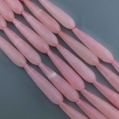 Giada Rodocrosite in Perline Forma Goccia Tondo Sfaccettato Foro Passante 09x40mm