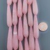 Giada Rodocrosite in Perline Forma Goccia Tondo Sfaccettato Foro Passante 09x40mm