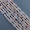 Giada Rosa in Perline Forma Goccia Tondo Sfaccettato Foro Passante 16x6mm
