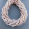Giada Rosa in Perline Forma Goccia Tondo Sfaccettato Foro Passante 16x6mm