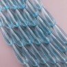 Ossidiana Nobile Perline Forma Goccia Tondo Sfaccettato Foro Passante 10X29mm