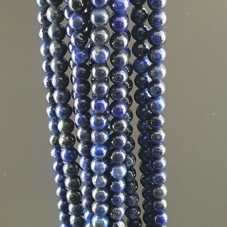 Lapis Lazuli Perline Forma Tondo Liscio 04mm