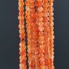 Giada Arancione Perline Forma Tondo Sfaccettato 03mm