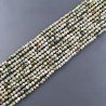 Diaspro Verde (Riolite) Perline Forma Tondo Sfaccettato 03mm