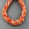 Corniola Brasiliana Multi Perline Forma Tondo Sfaccettato 03mm