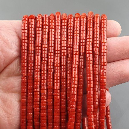 Corallo Bamboo Perline Forma Cilindro Liscio  4,5X02mm