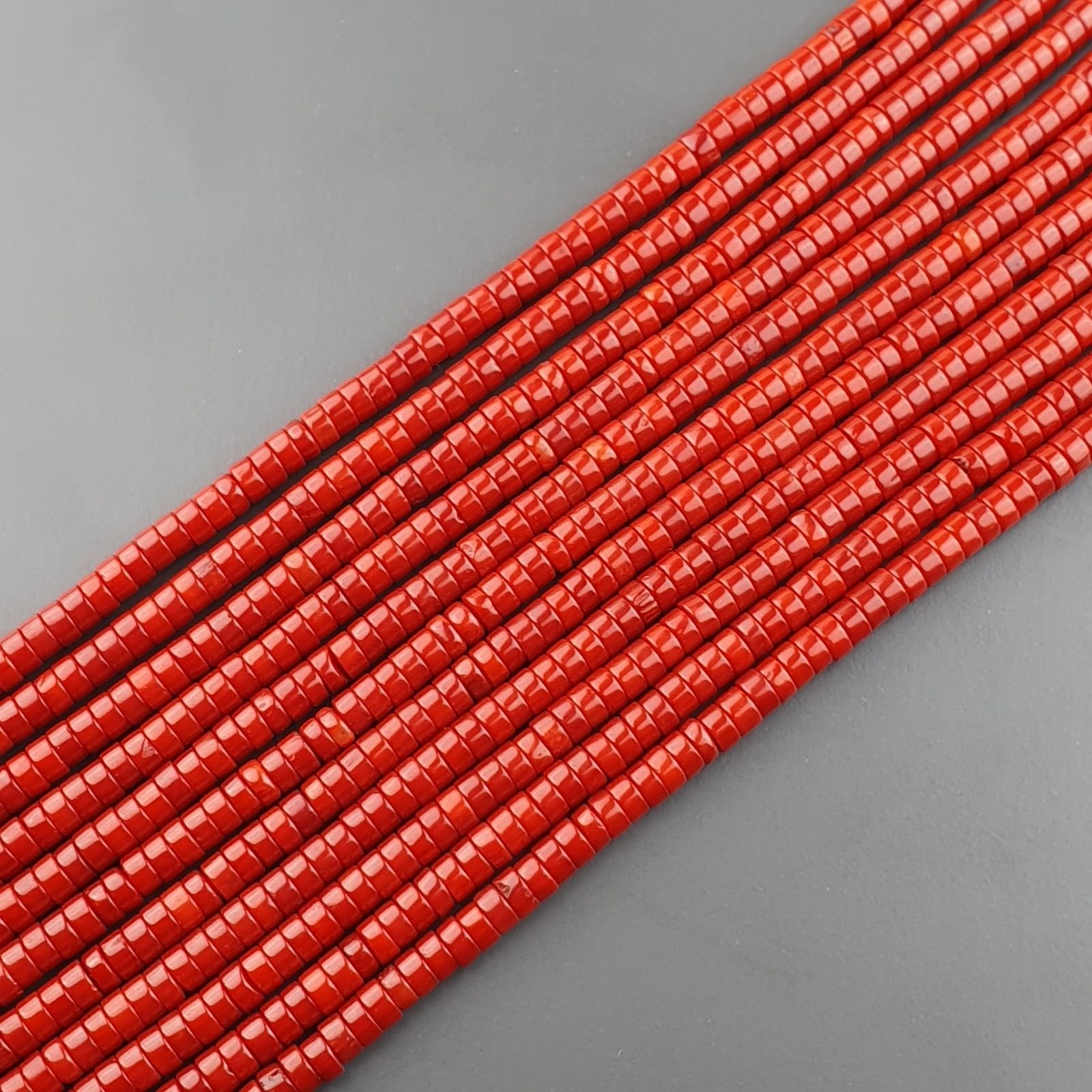 Corallo Bamboo Perline Forma Cilindro Liscio 4,5X02mm