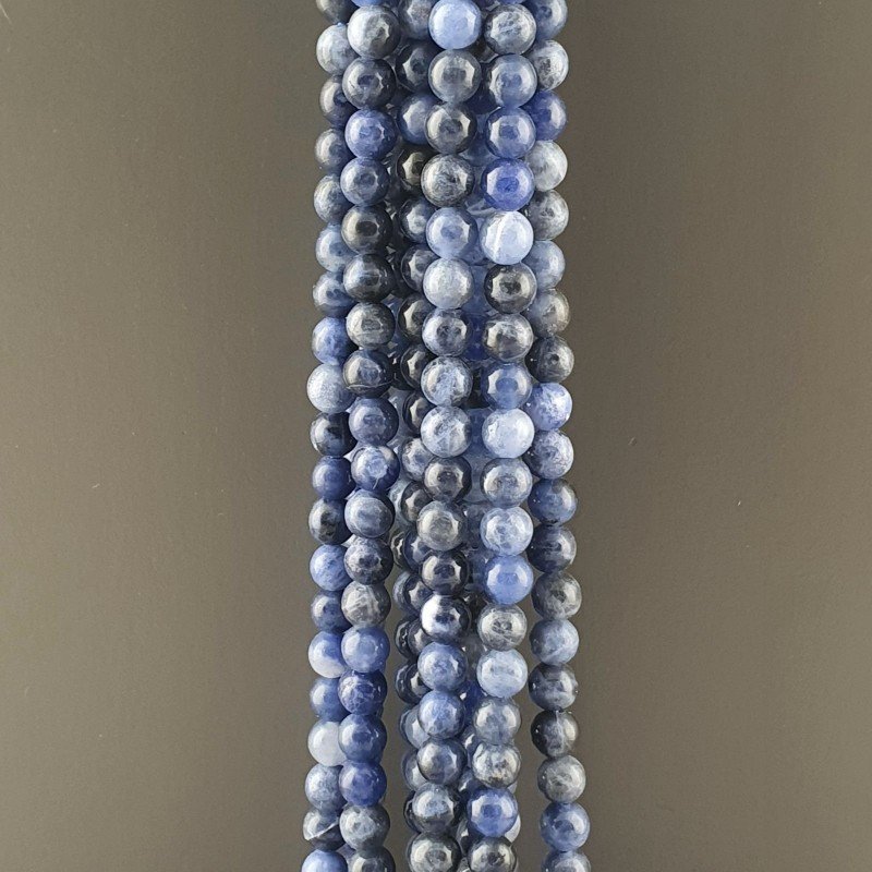 Sodalite Perline Forma Tondo Liscio 04mm
