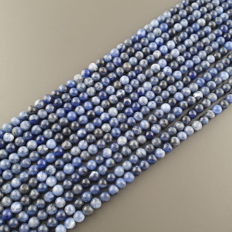Sodalite Perline Forma Tondo Liscio 04mm
