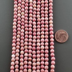 Rodonite Perline Forma Tondo Liscio 04mm