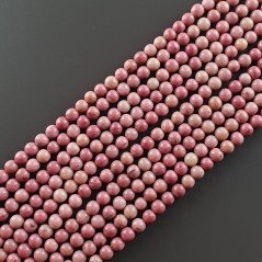 Rodonite Perline Forma Tondo Liscio 04mm
